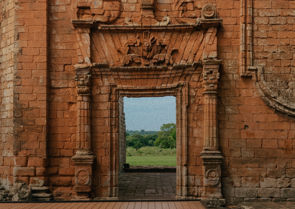 Stone walls of the Jesuit missions